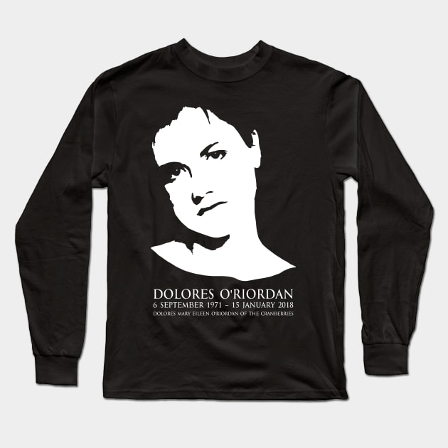 Dolores O'Riordan - Dolores Mary Eileen O'Riordan of the cranberries Irish musician - in Japanese and English FOGS People collection 33 B EN1 Long Sleeve T-Shirt by FOGSJ